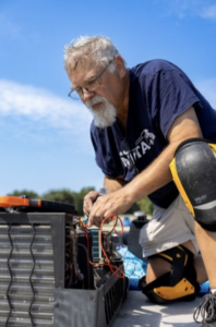 RVTAA technician on roof 